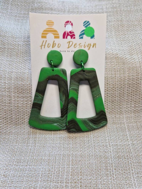 Prachtig dessin in groen tint.