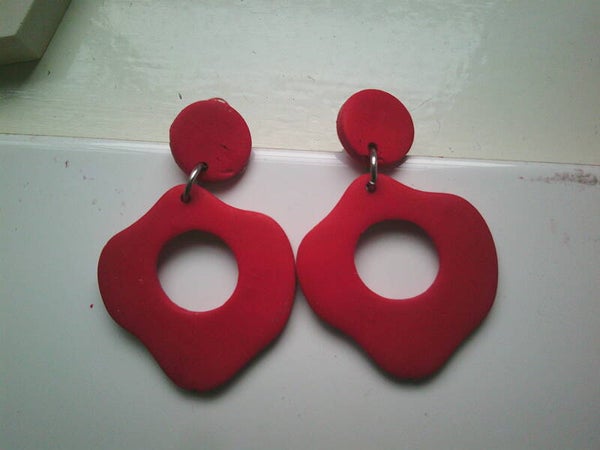 Oorhanger in knalrood