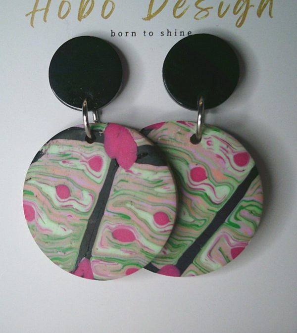 kleuren dessin in  groen roze.