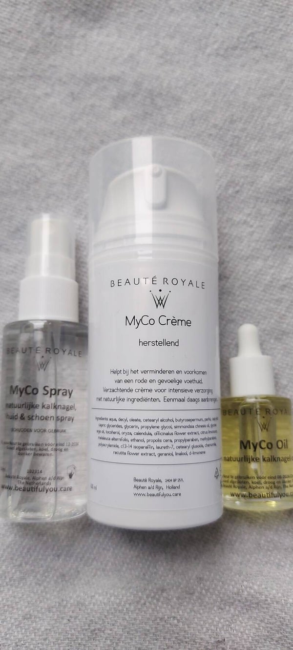 Beauté Royale MyCo Trio Set voor behandeling van schimmelnagels & voethuid