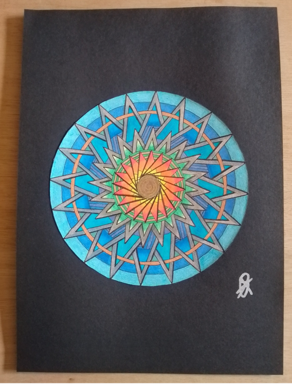 A4 Art Piece- Cosmic Courage