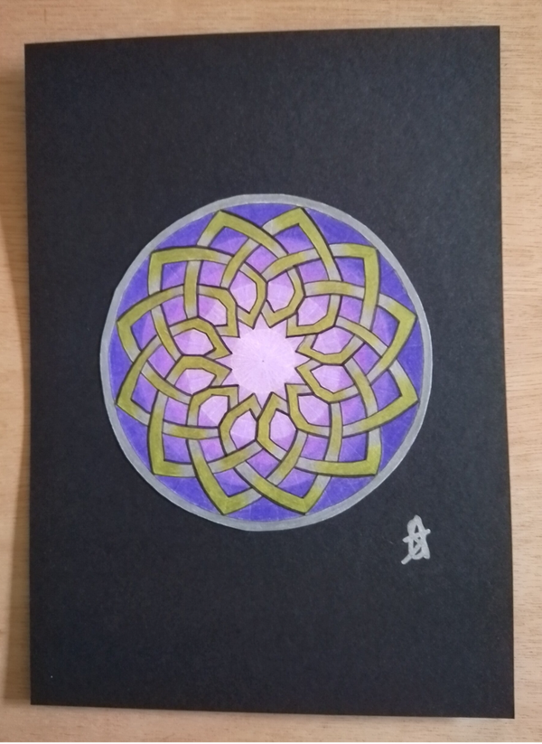 A5 Art piece - Cosmic Crown
