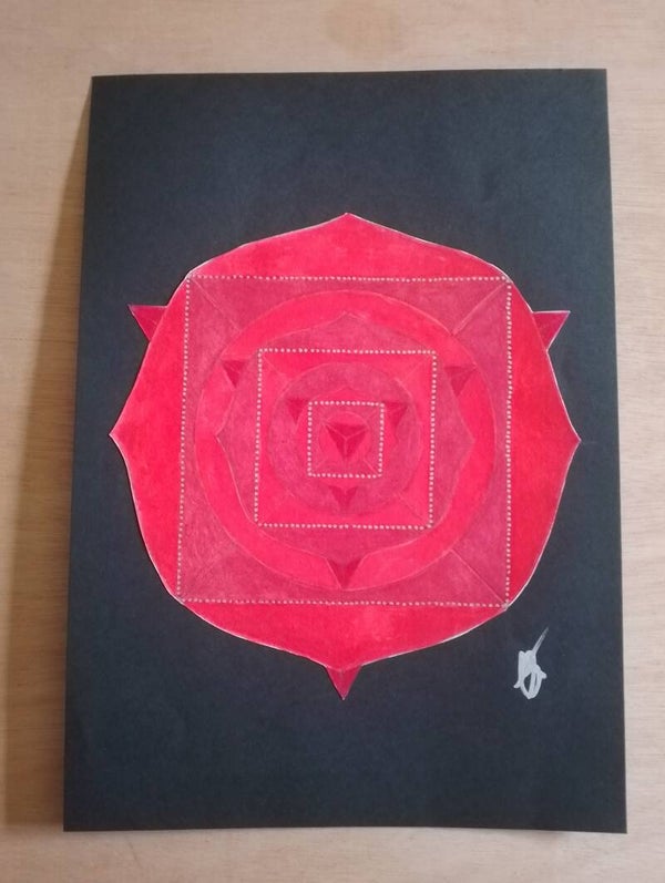 A4 Art Piece - Root Chakra 1