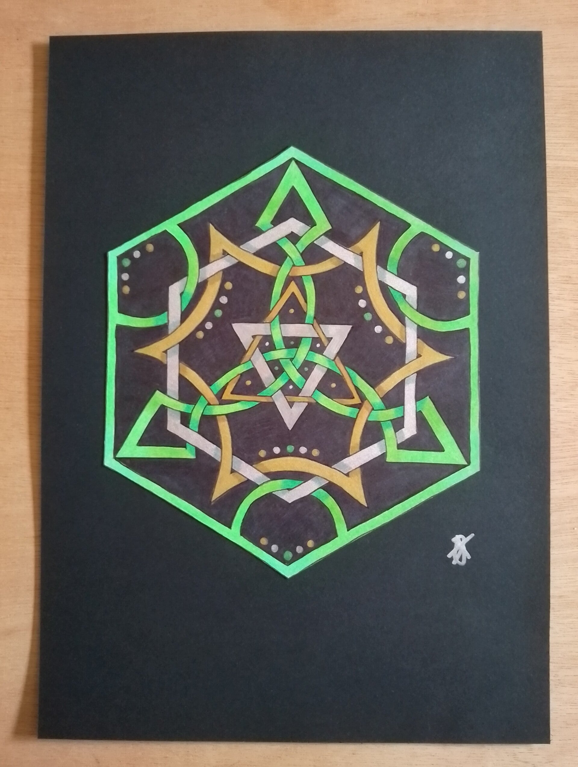 A4 Art Piece - Galaxy Trio