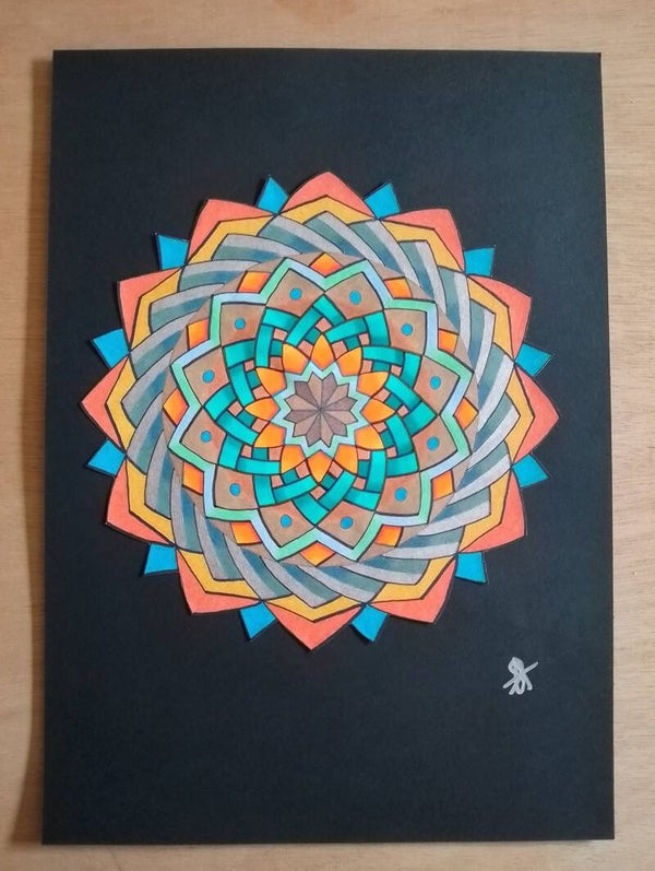 A4 Art Piece - Cosmo Twist