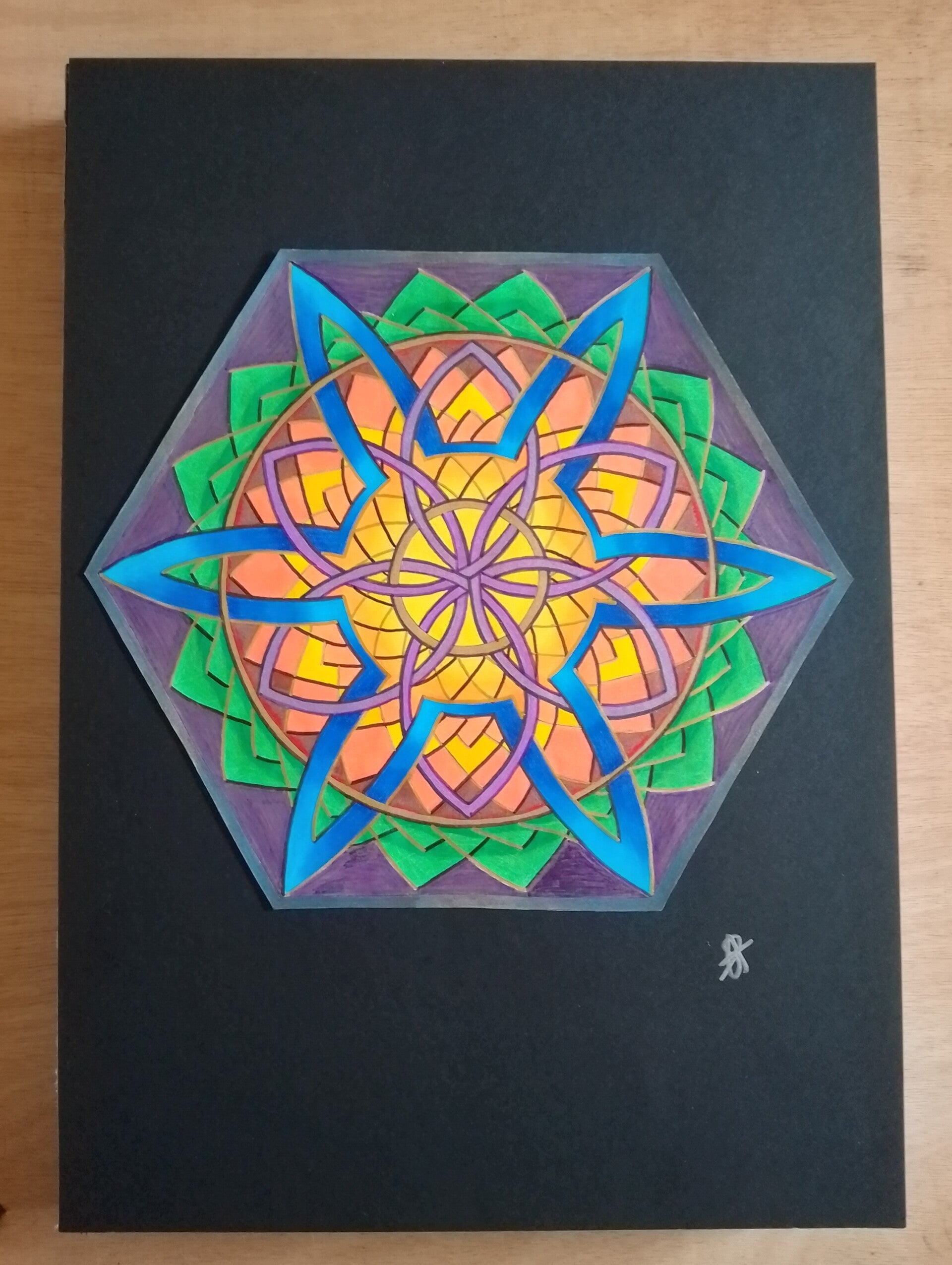 A3 Art piece - Regal Sun