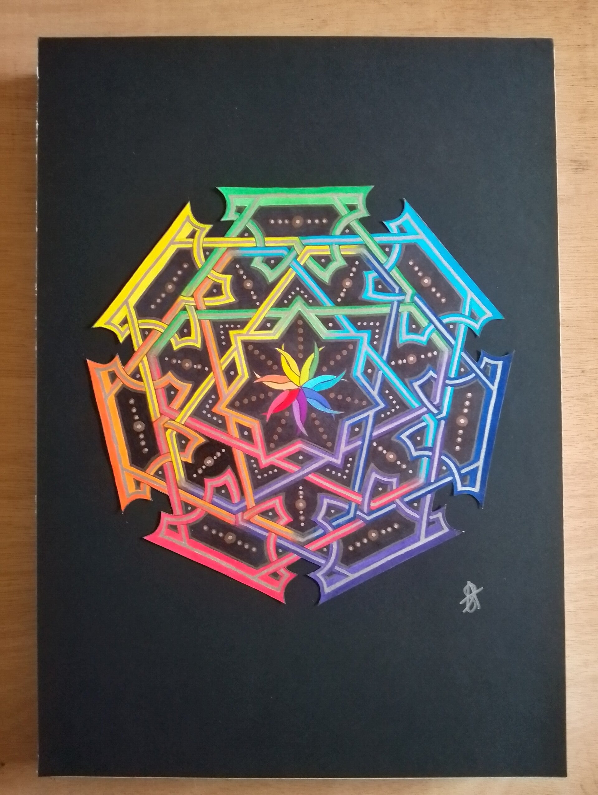 A3 Art piece - Cosmic Rainbow