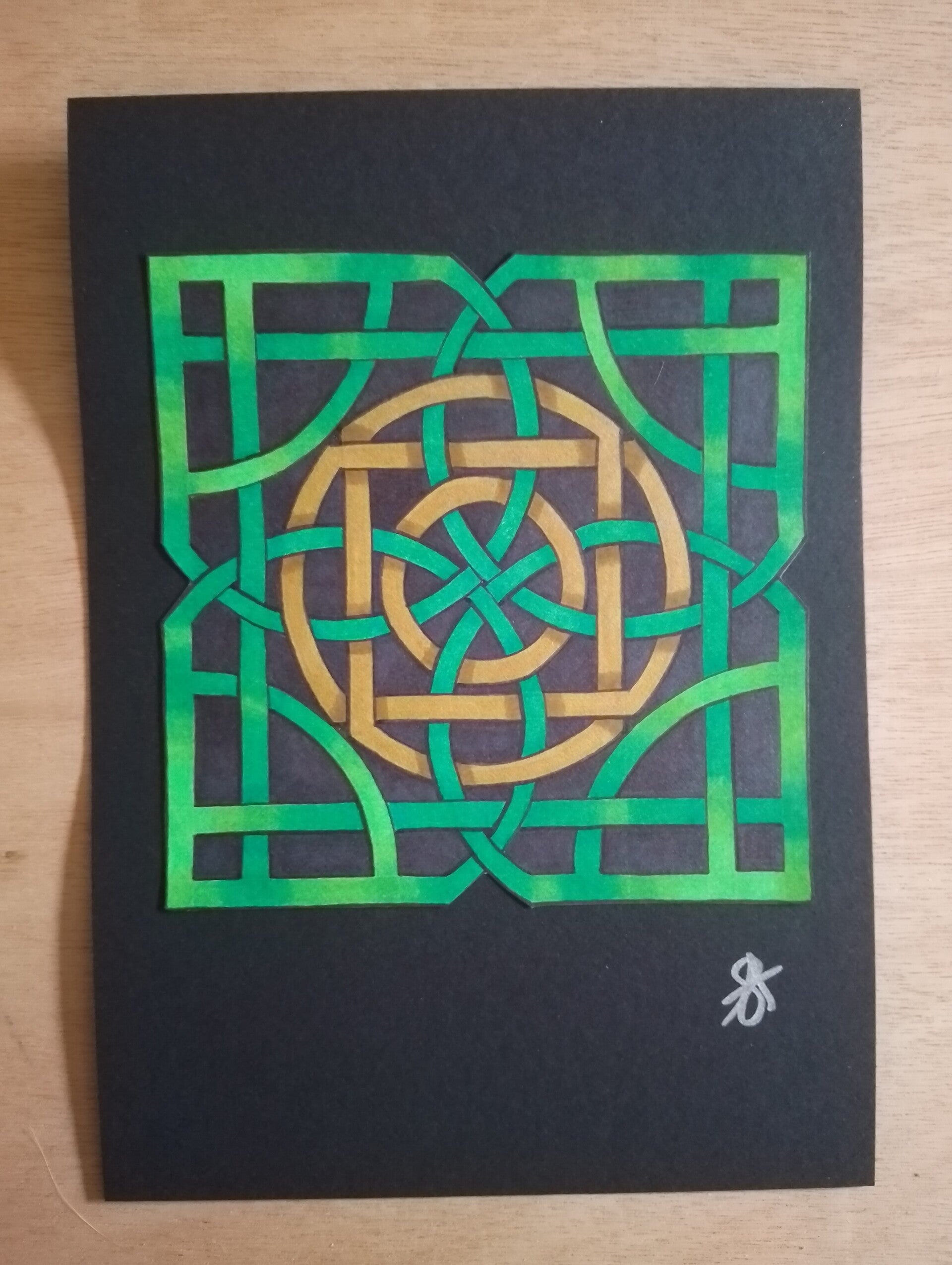 A5 Art piece - Celtic Four