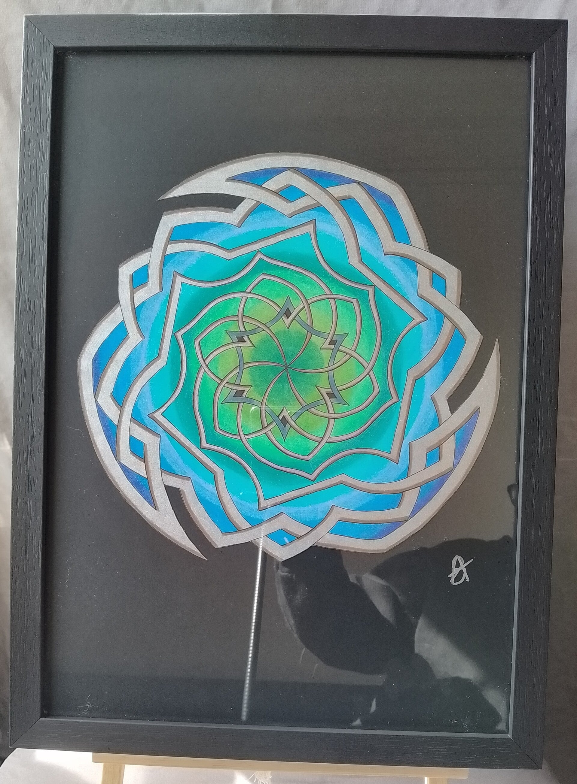A3 Art Piece -  FRAMED - Whirlpool
