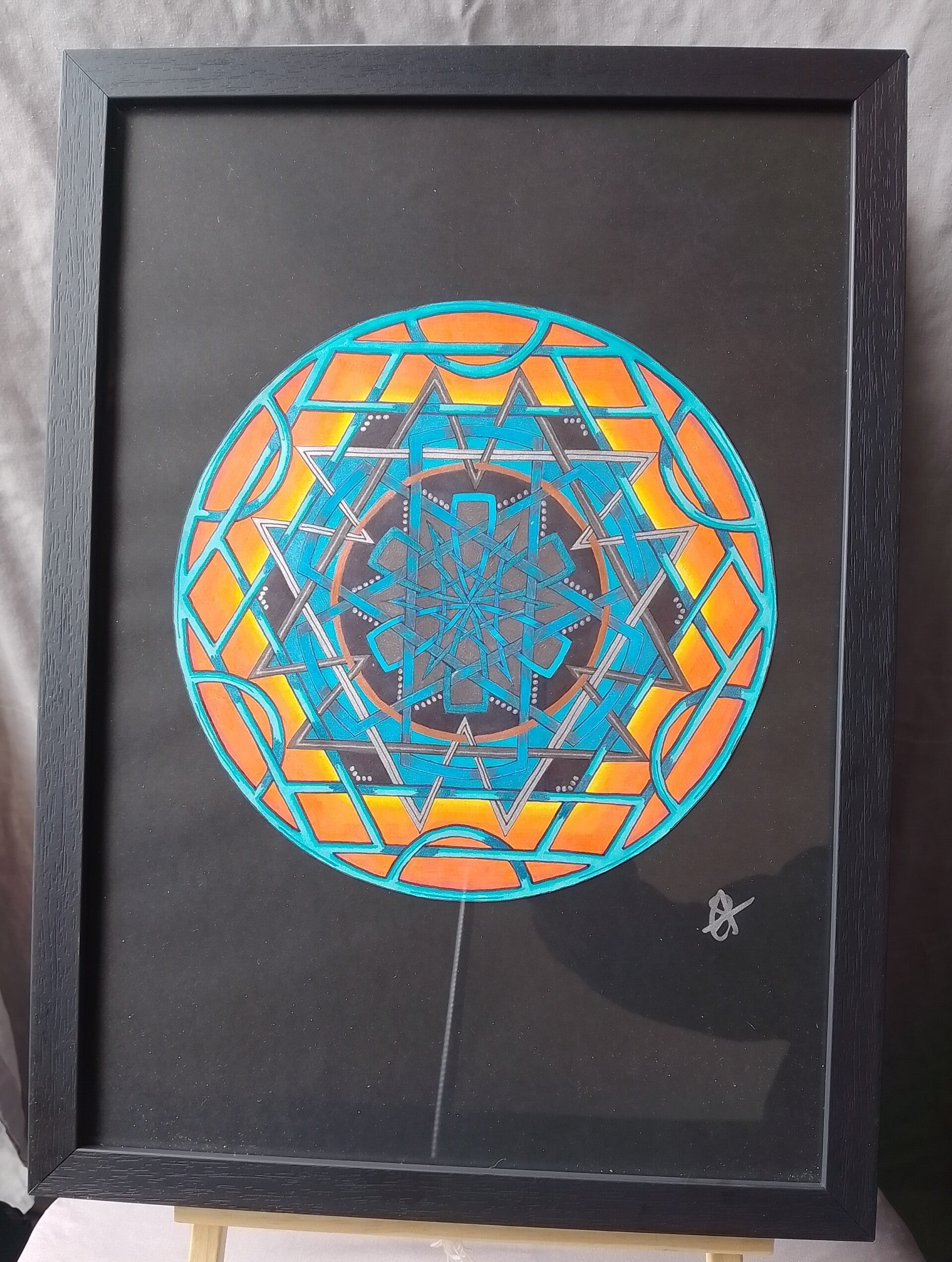 A3 Art piece - FRAMED - Sun Power