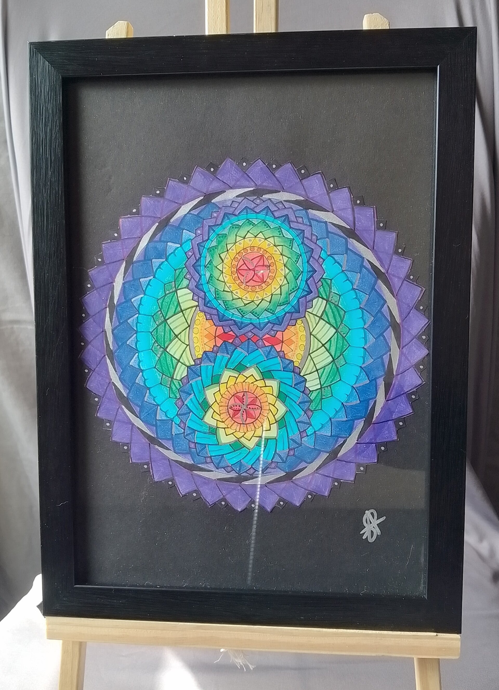 A4 Art Piece - FRAMED - Chakra Balance
