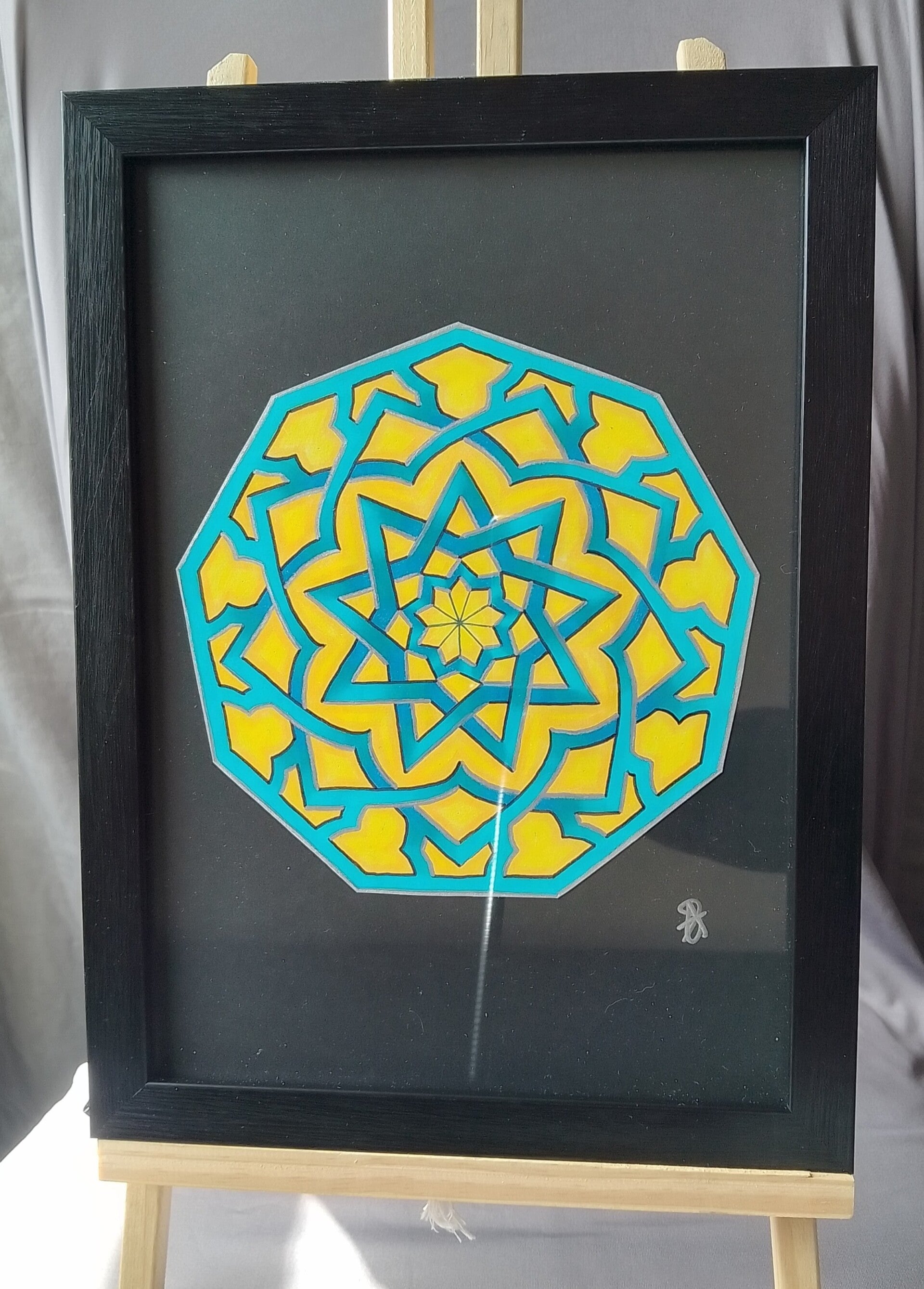 A4 Art Piece - FRAMED - Sun of Peace