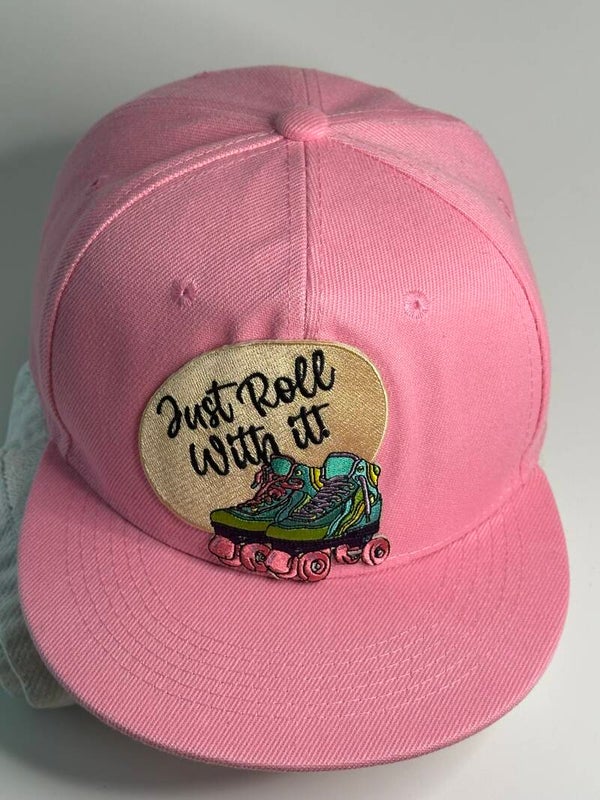 "Just Roll With IT" Ping snapback - Retro Roller Skate Hat