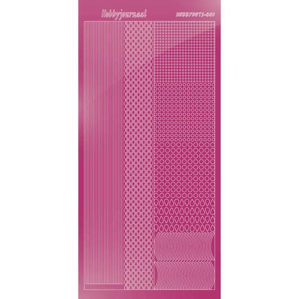 Hobbydots sticker - Mirror Pink   STDM01F