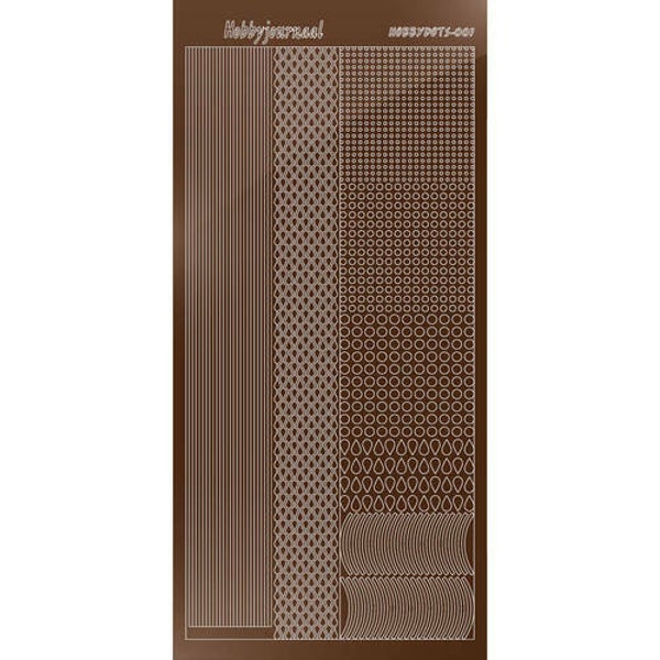 Hobbydots sticker - Mirror Brown   STDM01G