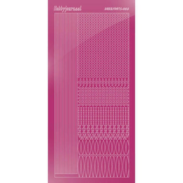 Hobbydots sticker - Mirror Pink   STDM03F