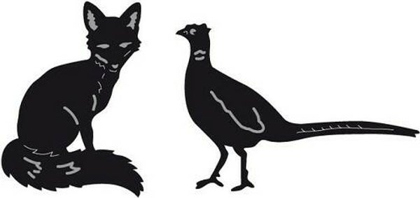 Craftable Tiny`s dieren Vos en Fazant - CR1341