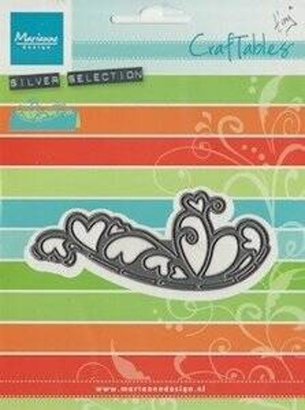 Craftable Folding die Hearts - CR1268