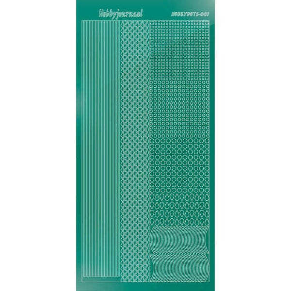 Hobbydots sticker - Mirror - Christmas Green   STDM01J