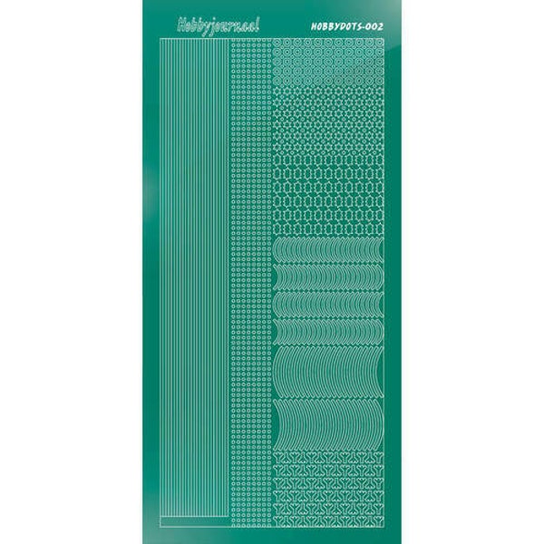 Hobbydots sticker - Mirror - Christmas Green   STDM02J