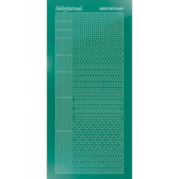 Hobbydots sticker - Mirror - Christmas Green   STDM05J