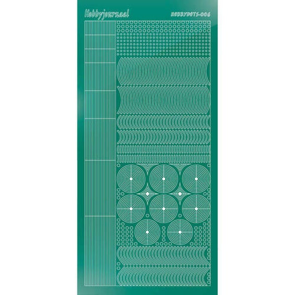 Hobbydots sticker - Mirror - Christmas Green   STDM06J