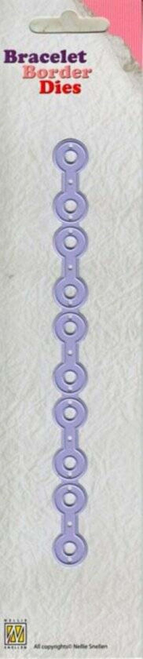 Nellie Snellen Armband - Bracelet border dies - Ronde schakels small   BBD005