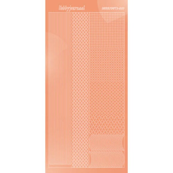 Hobbydots sticker - Mirror - Salmon   STDM01K