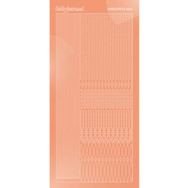 Hobbydots sticker - Mirror - Salmon   STDM03K