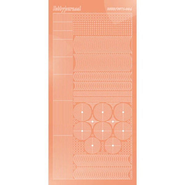 Hobbydots sticker - Mirror - Salmon   STDM06K