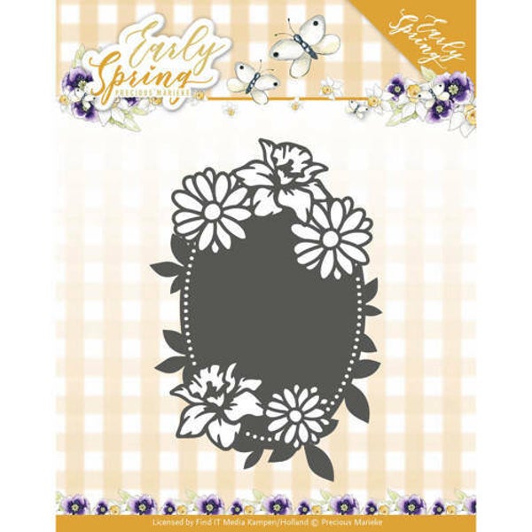 Precious Marieke - Early Spring - Spring Flowers Oval label   PM10114