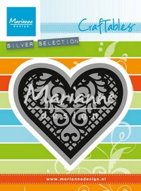 Craftables stencil lace heart - CR1428