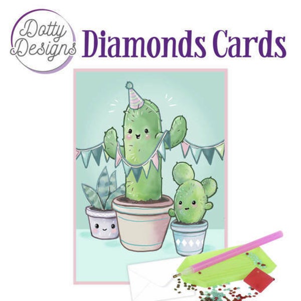 Dotty Designs Diamond Cards - Cactus - DDDC1019