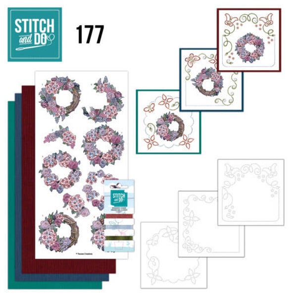 Stitch and Do 177 - Yvonne Creations - Stylish Flowers  STDO177