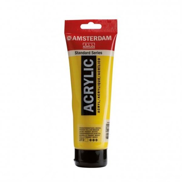 Amsterdam acrylverf 120ml transparantgeel middel - 30210-272