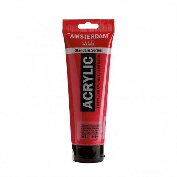 Amsterdam acrylverf 120ml permanentrood purper - 30210-348