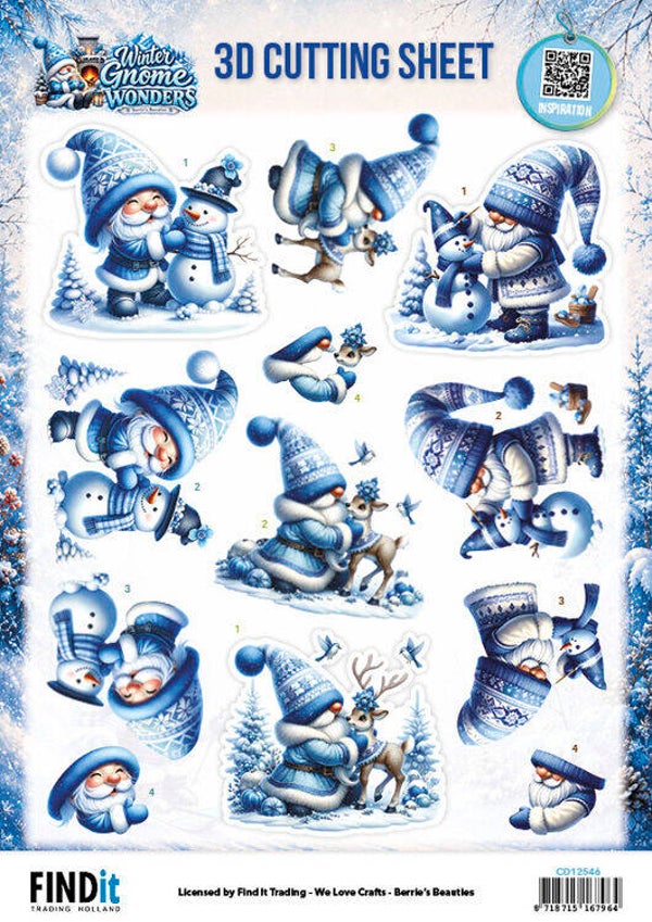 Berries Beauties - Winter Gnome Wonders - Frosty Friends