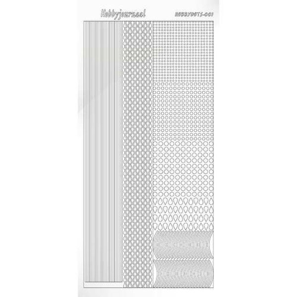 Hobbydots sticker - Adhesive - White   STDA010