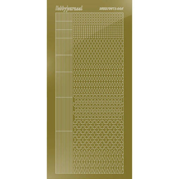 Hobbydots sticker - Mirror - Gold   STDM057