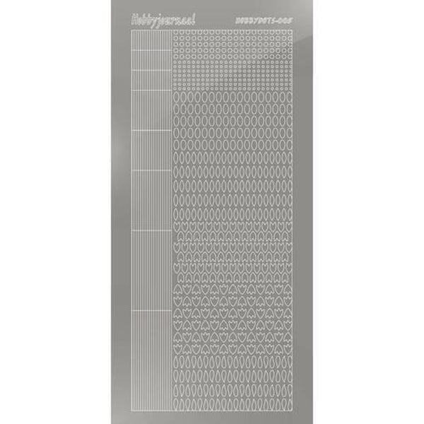 Hobbydots sticker - Mirror - Silver   STDM058