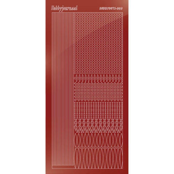 Hobbydots sticker - Mirror - Red   STDM034