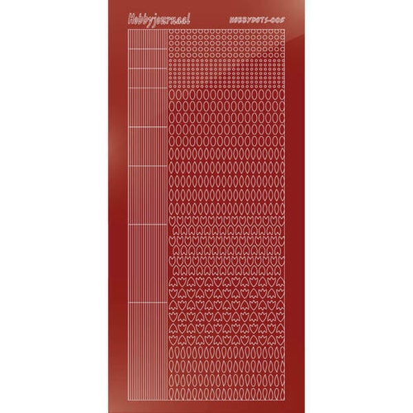 Hobbydots sticker - Mirror - Red   STDM054