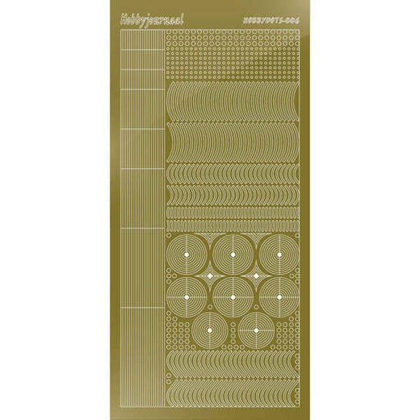 Hobbydots sticker - Mirror - Gold   STDM067