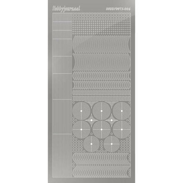 Hobbydots sticker - Mirror - Silver   STDM068