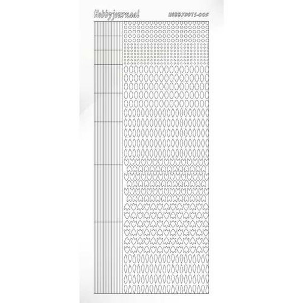 Hobbydots sticker - Adhesive - White   STDA050