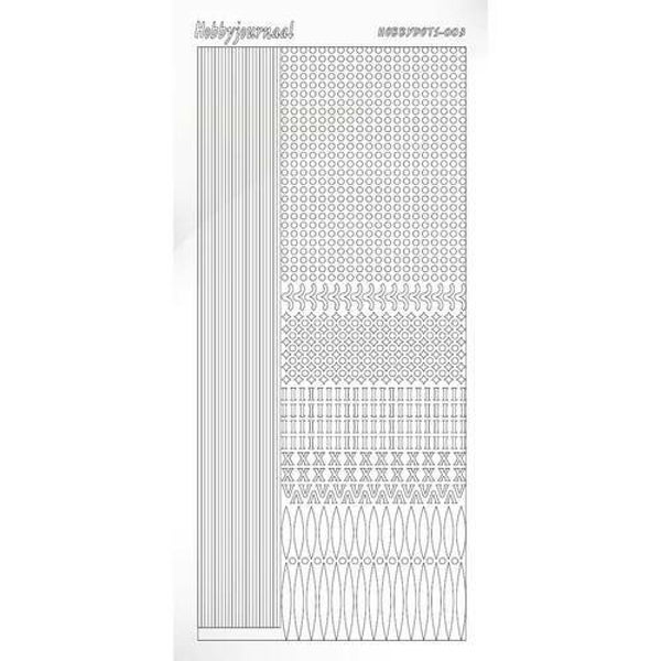 Hobbydots sticker - Adhesive - White   STDA030