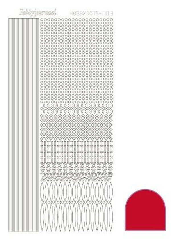 Hobbydots sticker - Adhesive - Red   STDA034