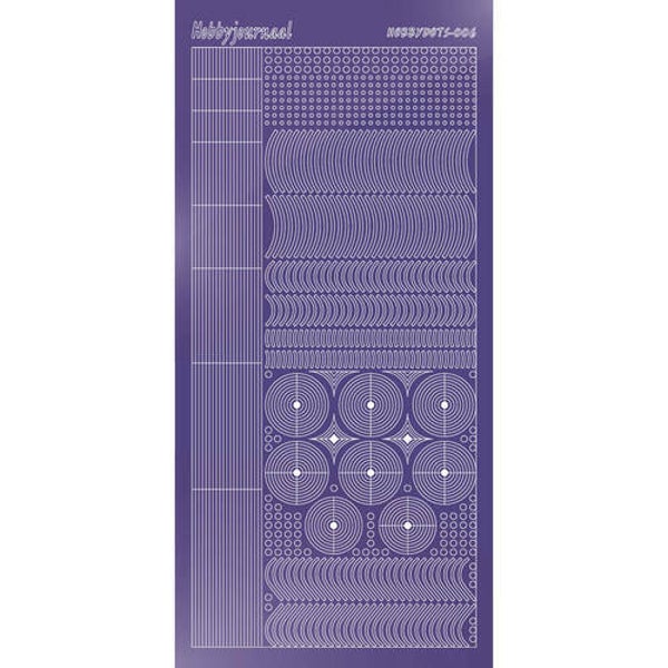 Hobbydots sticker - Mirror - Purple   STDM069