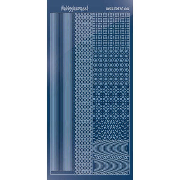 Hobbydots sticker - Mirror - Blue   STDM01A