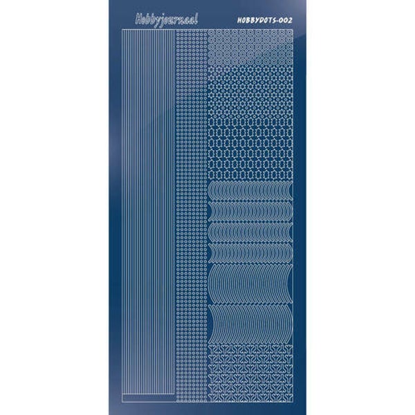 Hobbydots sticker - Mirror - Blue   STDM02A